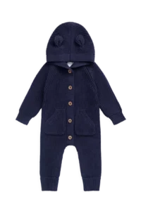 Where the Wildflowers Grow Collection - Volume One Bear Knit Onepiece - Marine