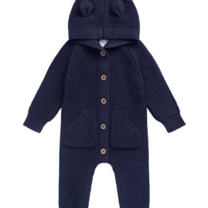 Where the Wildflowers Grow Collection - Volume One Bear Knit Onepiece - Marine