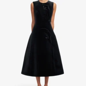 Cleo Velvet Sleeveless Midi Dress