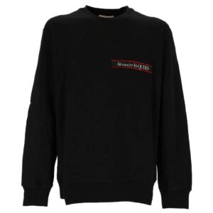 Alexander McQueen Logo Patch Crewneck Sweatshirt
