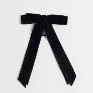 ASOS DESIGN hairband with bow detail in black