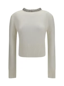 Pinko Neck Embellished Jumper
