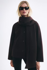 Scarf-Detail Jacket
