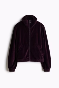 Velour Track Jacket