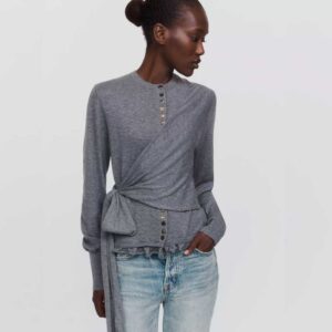 Damson Madder Venna Cotton Wool Cardigan