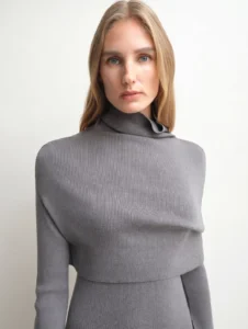 The Artm Wrap Turtleneck Dress