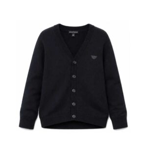 Emporio Armani Kids Logo-Patch Cardigan