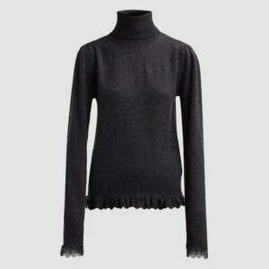 Ganni Merino Wool Turtleneck Sweater
