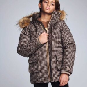 Houndstooth Denali Down Coat