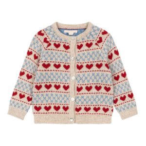 Konges Sløjd Heart Fair Isle Cardigan