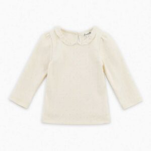 LOUISIELLA Baby Delice T-Shirt in Cream