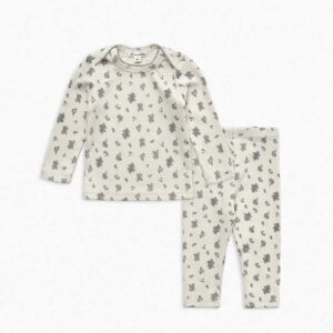 LOUISIELLA Baby Ernel Organic Set in Vintage Blue