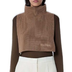 Max Mara Logo Motif Scarf
