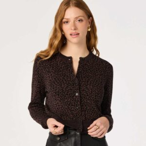 Nikki Leopard Print Cardigan