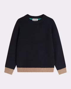 Scotch & Soda Boy's Contrast-Trim Crewneck Sweater, Size 4-14