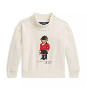 Polo Ralph Lauren Girls' Polo Bear Fleece Boxy Sweatshirt