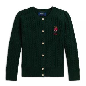 Polo Ralph Lauren Polo Bear Mini Cable Cotton Cardigan