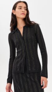 SALONI Stripe Cardigan