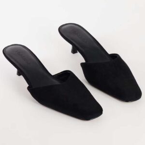 Topshop Arthur rounded toe mid-height heeled mules