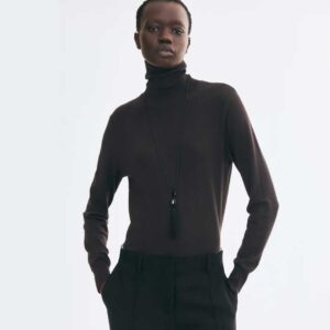 Turtleneck Sweater Dark brown