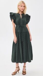 Ulla Johnson Dani Short Sleeve Cotton Dress