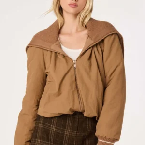 Casey Sailor Collar Puffer Jacket