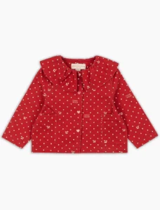 KONGES SLØJD Magot Collar Jacket in Cherry Dot Derby