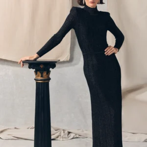 Belmont Maxi Dress Black Bronze