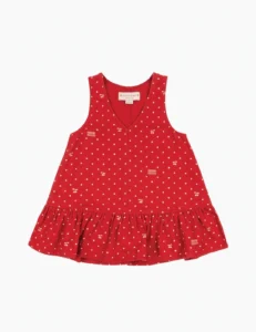 KONGES SLØJD Magot Dress in Cherry Dot Derby