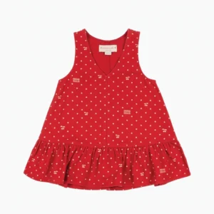 KONGES SLØJD Magot Dress in Cherry Dot Derby