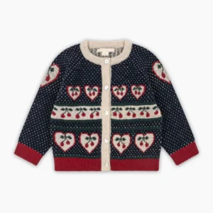 KONGES SLØJD Belou Cardigan in Cherry