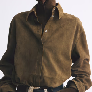Oversized Suede Shirt