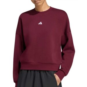 adidas Logo Sweatshirt Maroon White