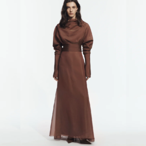AJE Amity Gown COGNAC