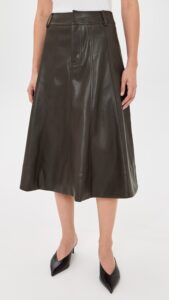 ASTR the Label Zhuri Faux Leather Skirt