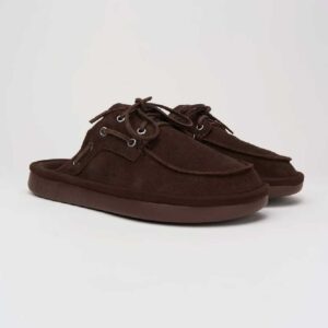 Boat Mule Suede | Dark Brown