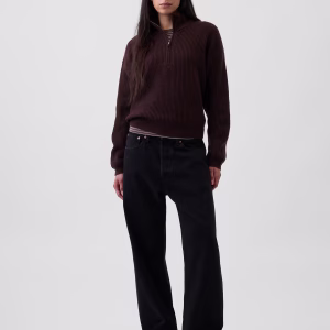 CashSoft Oversized Half-Zip Sweater