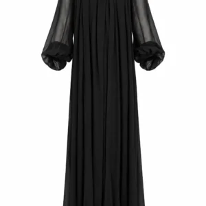 Elisabetta Franchi Pleated Maxi Dress