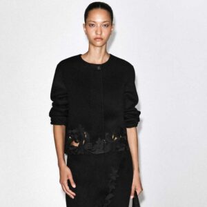 EMBROIDERED DOUBLE-FACED WOOL JACKET