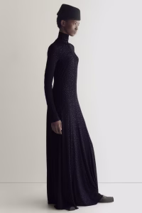 Embellished Open-Back Dress