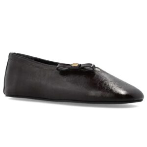 Ganni Bow Detail Ballet Flats
