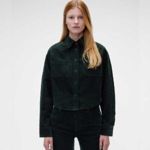 Gap × Victoria Beckham Corduroy Crop Shirt