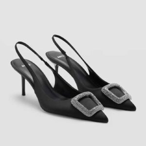 Jewel-heel shoes Black