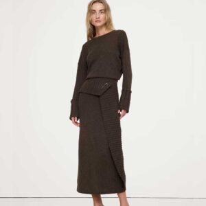 Merino-Cotton Maxi Sweater Dress