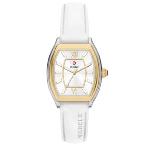 MICHELE  Relevé Sport Mid Silicone Strap Watch White