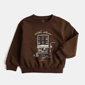 M&S Cotton Rich Graphic Sweatshirt (2-8 Yrs)