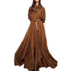 OVERSIZED NK FLARED GOWN WITH BOW