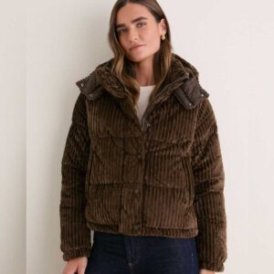 Save The Duck Soil Brown Nadege Puffer Jacket