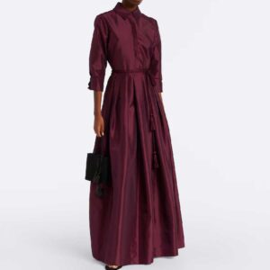 Simkhai Julisse pleated taffeta gown