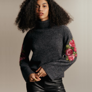 Sylvie Jumper Grey with Floral Embroidery